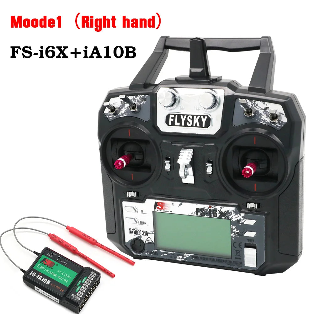 FlySky FS-i6X 10-Channel 2.4GHz RC Transmitter with Receiver