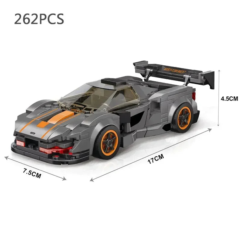 Supercar Model Building Block Kit