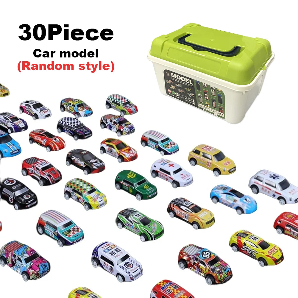 48-Piece Die-Cast Metal Car Collection with Storage Case