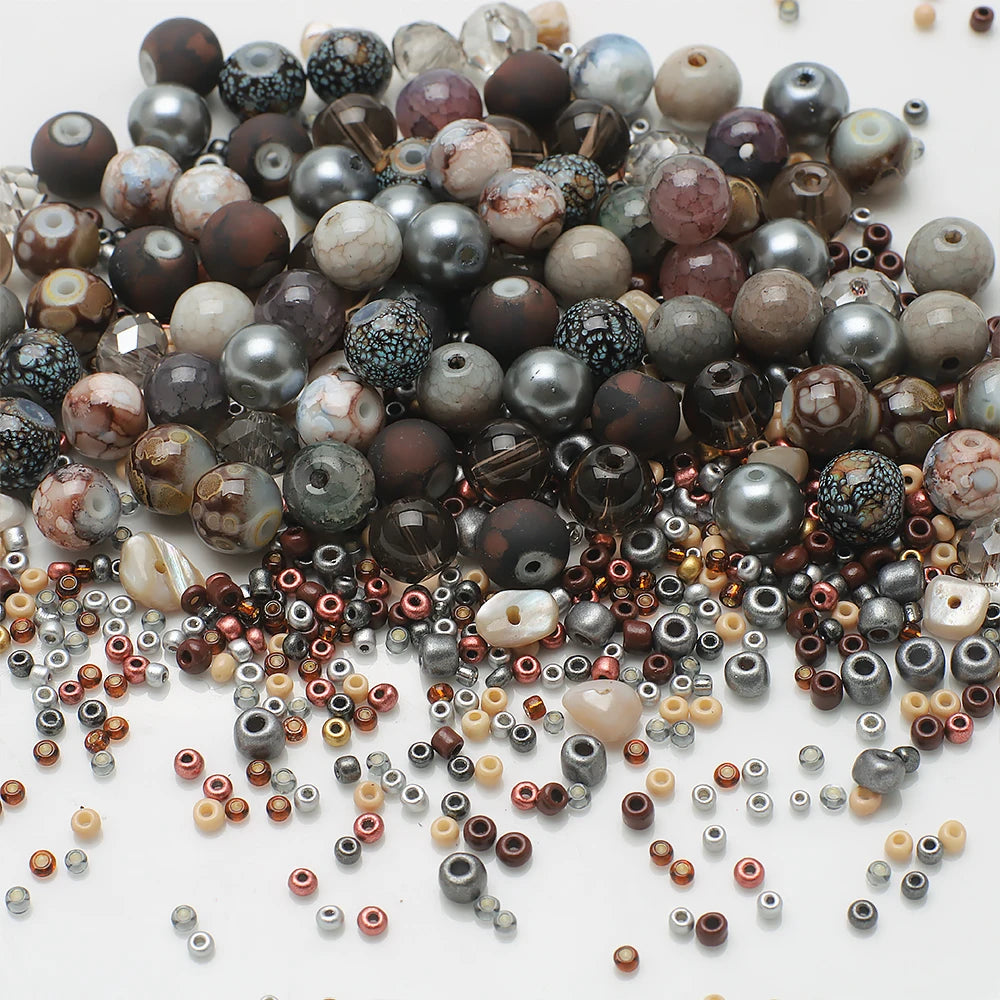 Mixed Color Czech Glass Seed Beads for Jewelry Making – Round Spacer Beads Assortment