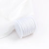 A roll of white 0.8mm cotton nylon macrame cord for jewelry making and crafts.