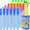 A collection of 24 colorful giant bubble wands for kids outdoor fun