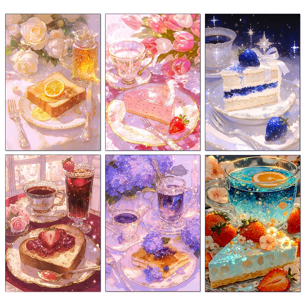 Delicious Cake Diamond Painting Kit – DIY Mosaic Art for Home Decor