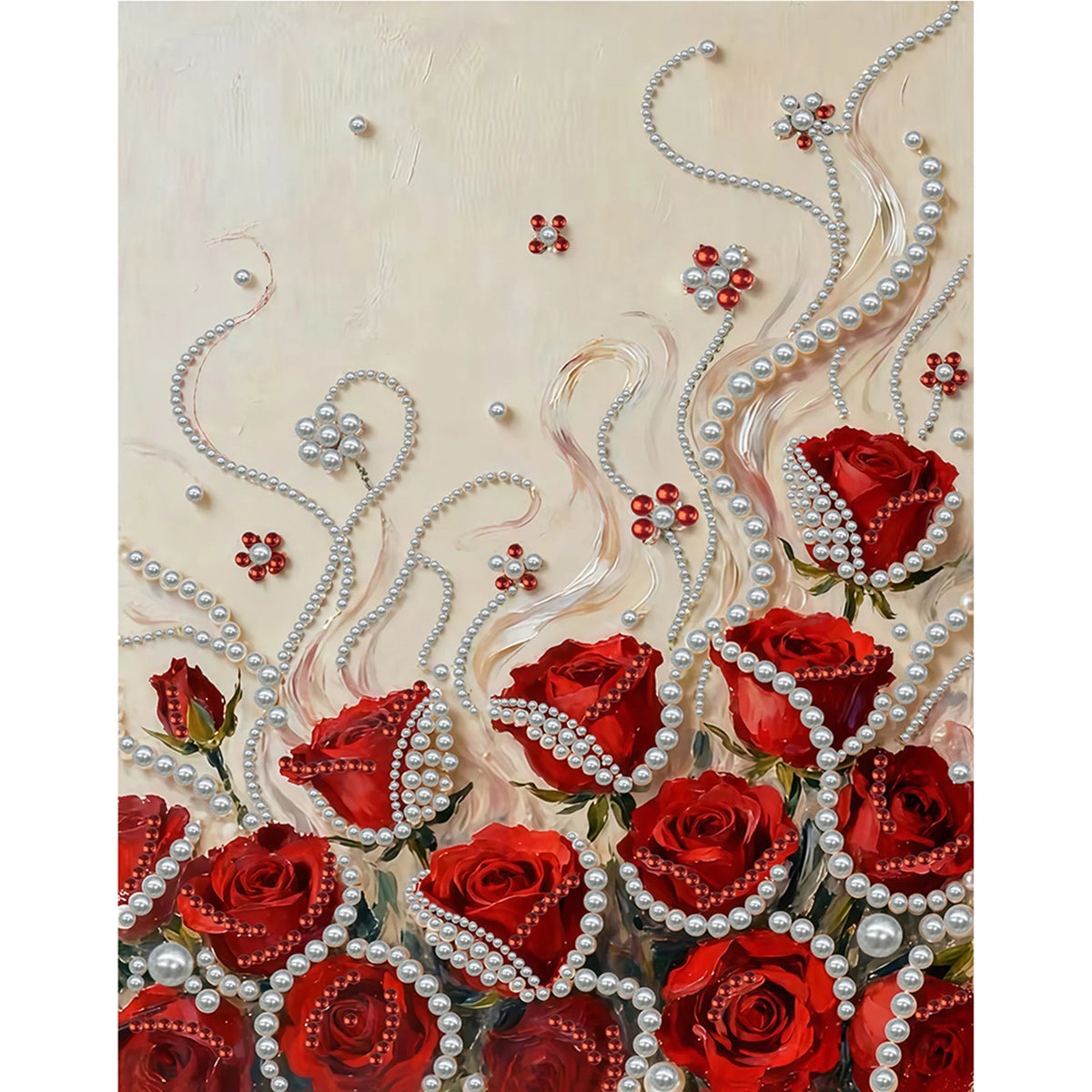 DIY Pearl Gem Painting Kit for Adults | 30x40cm Unframed Canvas Wall Art