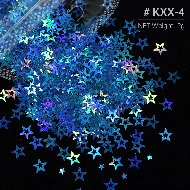 Shimmering Star Resin Sequins for DIY Crafts