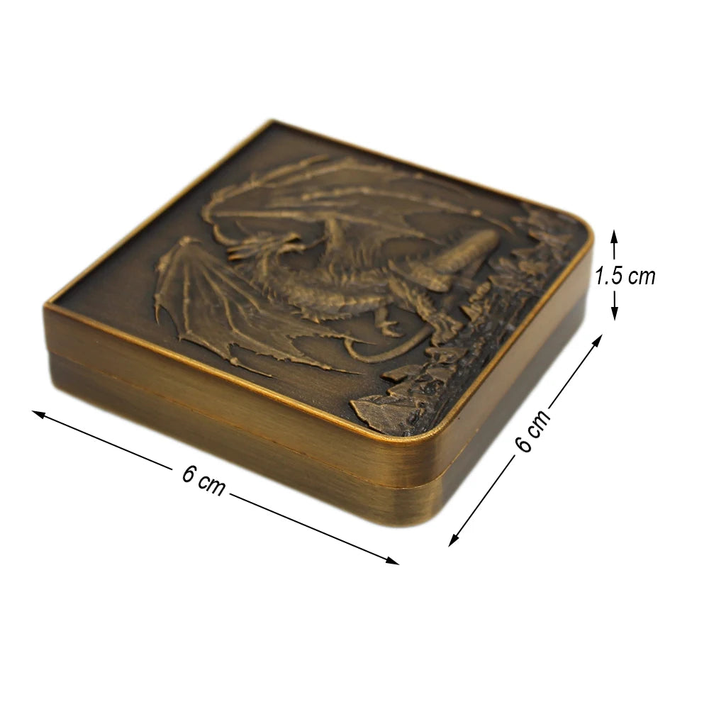 7-in-1 Metal Fingertip Gyro Dice Set for RPG Gaming