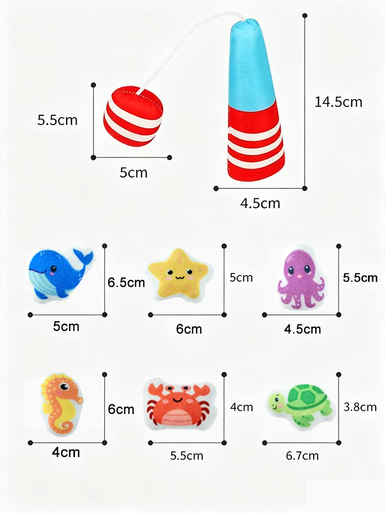 Montessori Fabric Fishing Game for Kids