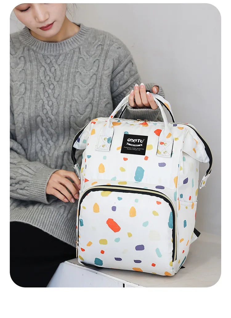Large Capacity Waterproof Maternity Diaper Bag Backpack