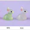 Glow-in-the-Dark Bunny Resin Figurines for Easter & Home Decor