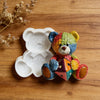 Crochet Texture Teddy Bear Silicone Mold for Resin & Plaster Crafts