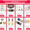 A collection of various metal clasps and connectors for jewelry making including spring rings, round connectors, and magnetic