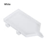 A white large diamond painting tray with a pop-up plug for bead sorting.