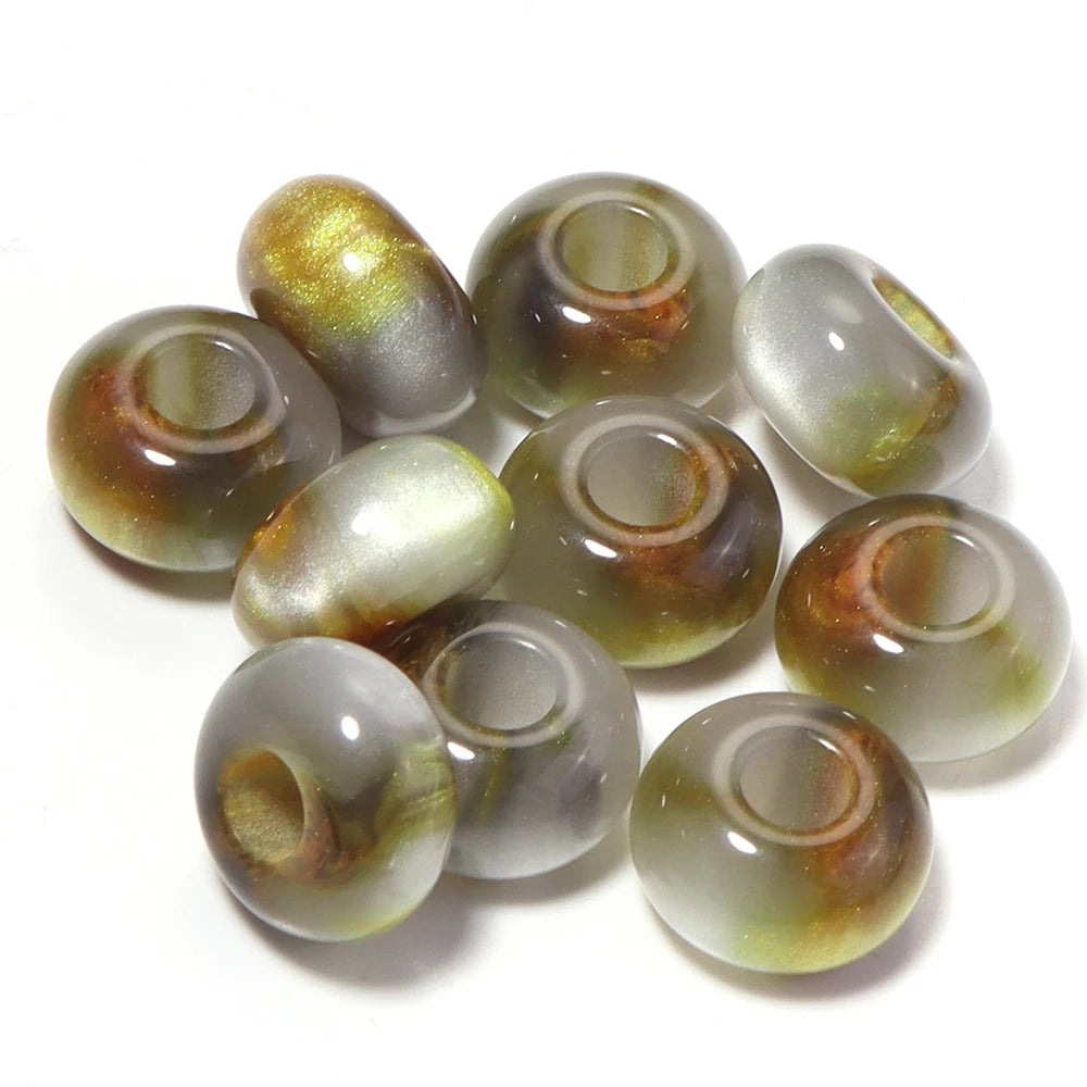 Colorful Resin Spacer Beads for Jewelry Making