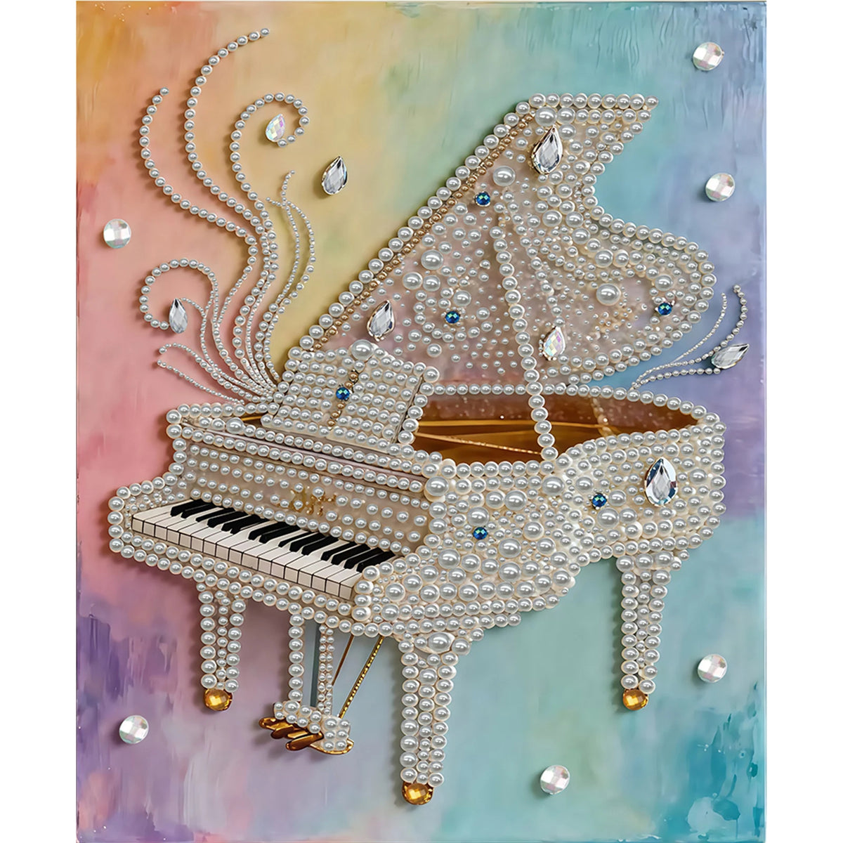 DIY Pearl Gem Painting Kit for Adults | 30x40cm Unframed Canvas Wall Art
