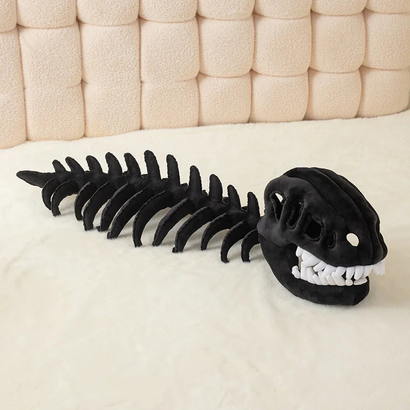 Plush Skeleton Dinosaur Headgear Halloween Costume