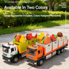 1:32 Scale Diecast Container Truck Toy – Fruit & Vegetable Transport Vehicle