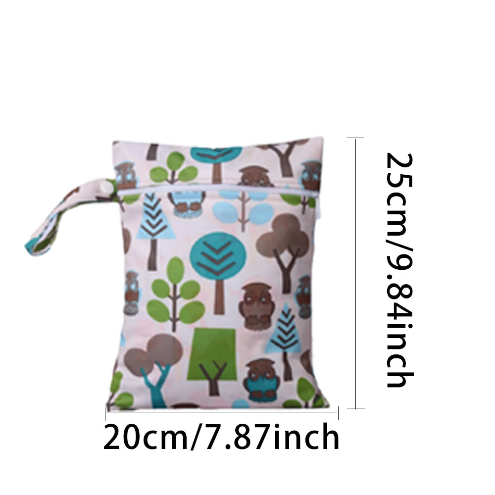 Waterproof Wet Bag with Zipper — Cute Storage for Diapers, Swimwear & More