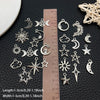 Celestial Charm Assortment – Vintage Silver Stars, Moons & Suns for Jewelry Making