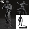 Anime-Style Articulated Dummy Figure with Display Stand