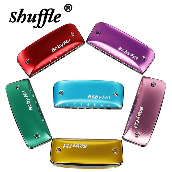7-Hole Blues Harmonica with Neck Strap