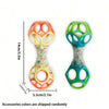 Easy-Grasp Baby Rattle Toy with Soft Teething Edges