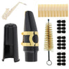 Alto Saxophone Mouthpiece Kit with Reeds, Cushions & Cleaning Brush