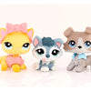 Realistic Mini Animal Figurine Set - Dogs, Cats & Fox
