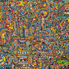 A vibrant, intricate abstract aesthetic jigsaw puzzle featuring colorful patterns and designs.