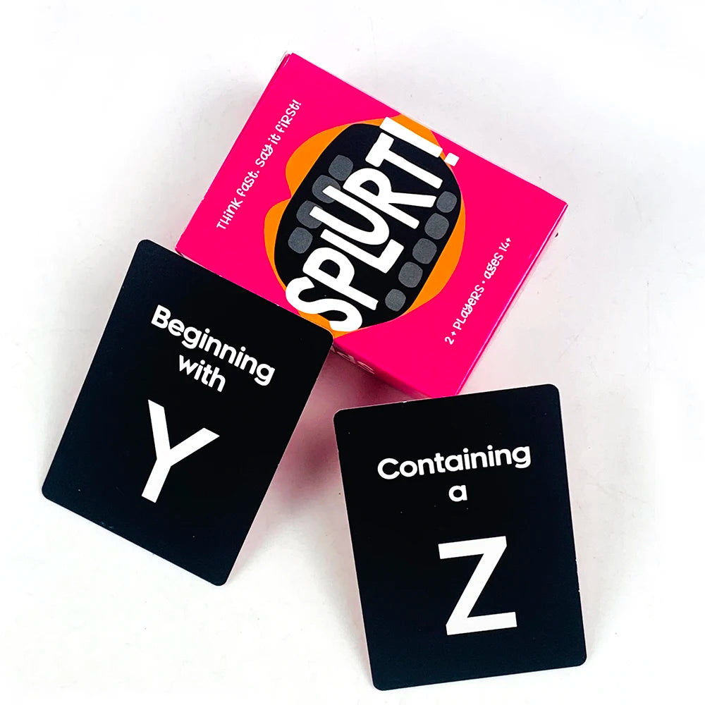 Splurt! Fast-Paced Party Card Game for Families and Friends