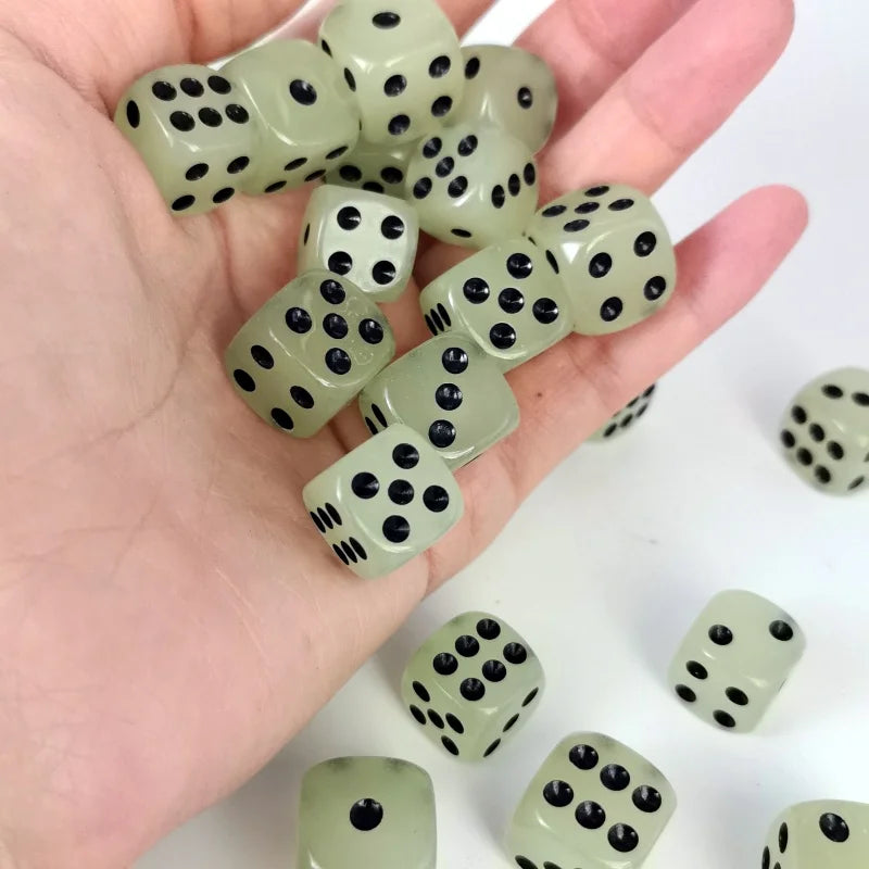 Glow-in-the-Dark Dice Set of 10