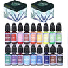 A collection of vibrant candle dye pigment powders in various colors like red, pink, orange, yellow, green, and blue.