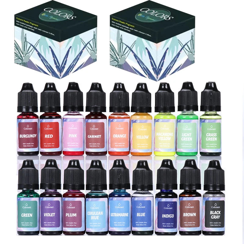 A collection of vibrant candle dye pigment powders in various colors like red, pink, orange, yellow, green, and blue.