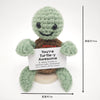 Emotional Support Crochet Doll – Funny Positive Gift for Friends & Desk Decor