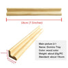 Portable Wooden Domino Trays (Set of 4)