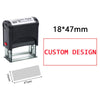 Customizable Self-Inking Rubber Stamp
