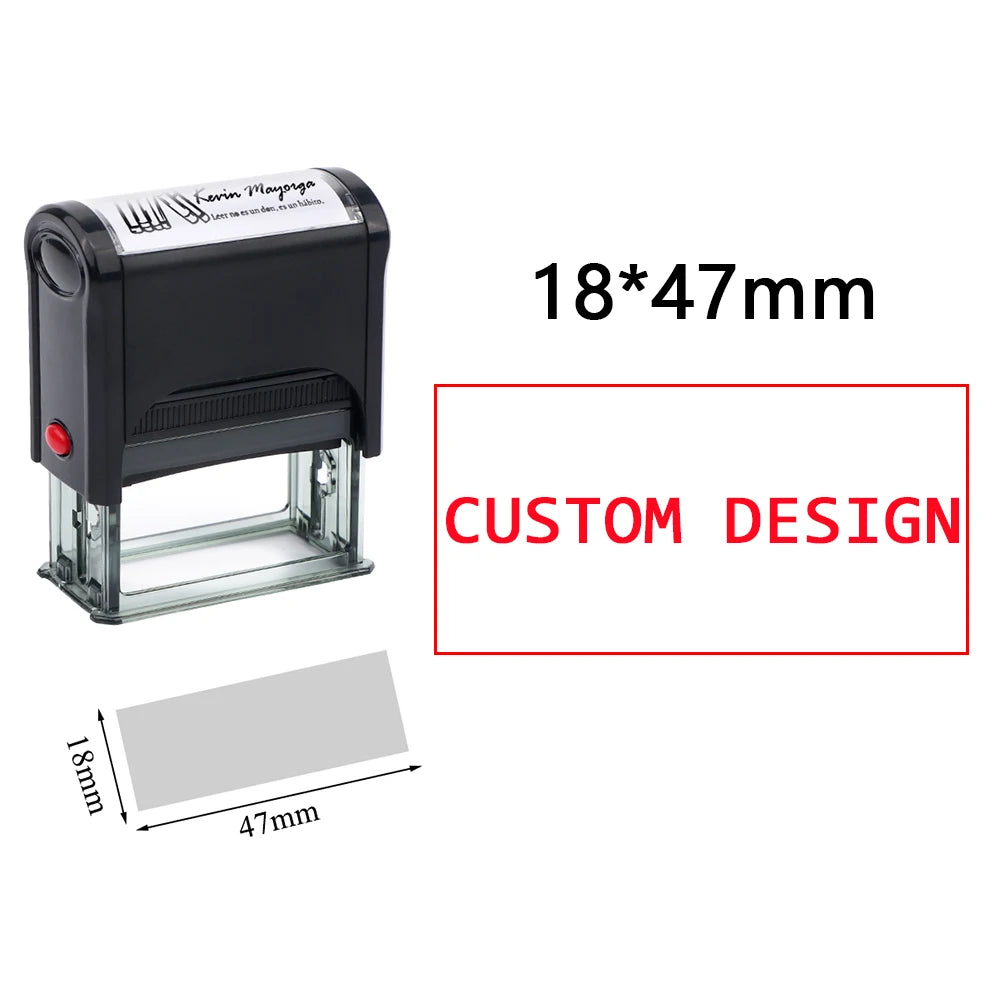Customizable Self-Inking Rubber Stamp