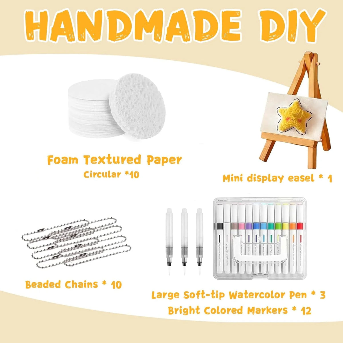 3D Puffy Foam Texture Painting Paper for Kids