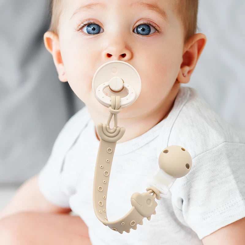 BPA-Free Silicone Pacifier Clips for Babies