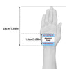 Hand palm showing measurements for a Family Time conversation card game