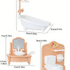 Mini Dollhouse Furniture Set – Bedroom & Kitchen Playset for Kids