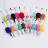 DIY Plush Bead Pens – Set of 20 Colorful Handmade Ballpoint Pens