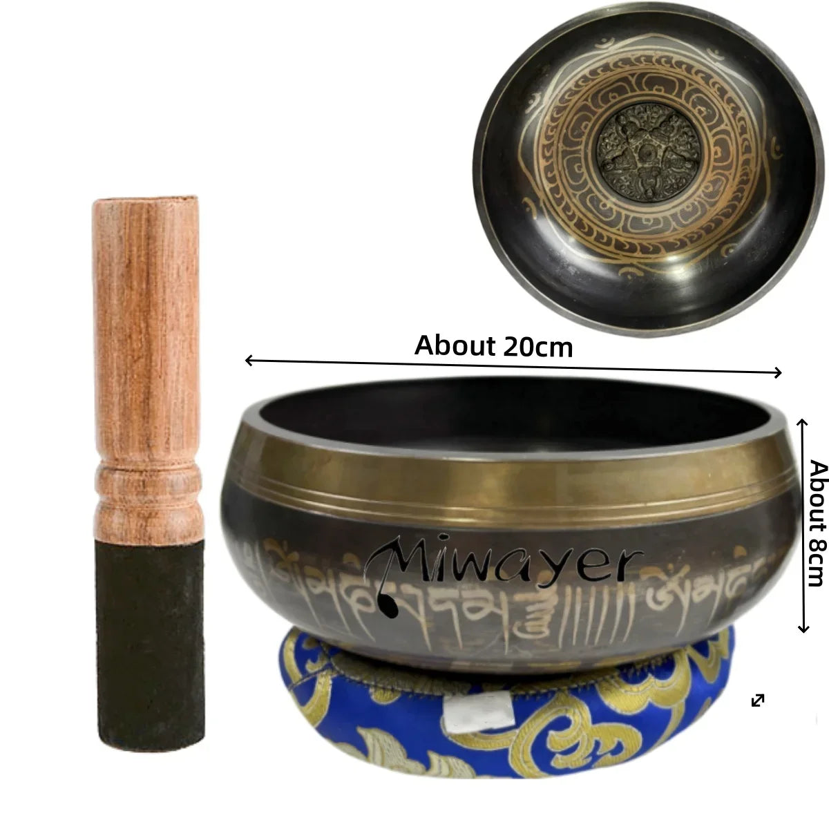 Tibetan Singing Bowl Set for Meditation and Relaxation