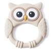 Owl Silicone Baby Teether with Rattle