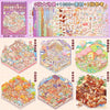 A collection of 3D stereoscopic scene stickers and decals featuring miniature scenic art, including various landscapes and bu