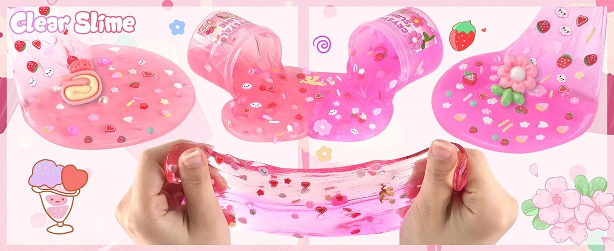 Cute Cloud Slime Party Pack (6 Containers)
