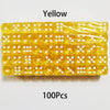 Multicolor Transparent Acrylic Dice Set – 100 Pieces
