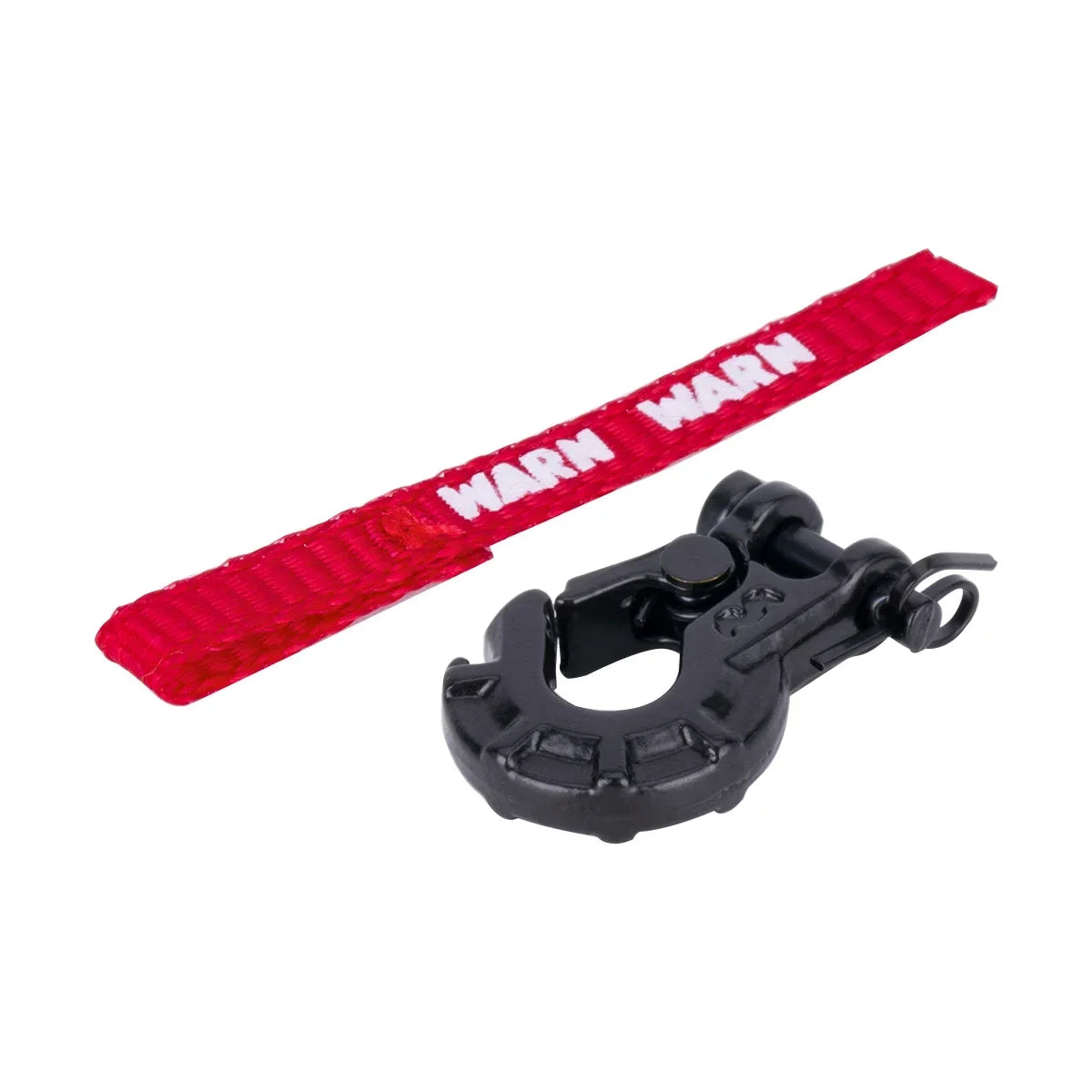 Metal Winch Tow Hook with Pull Strap for 1/10 RC Crawler Trucks