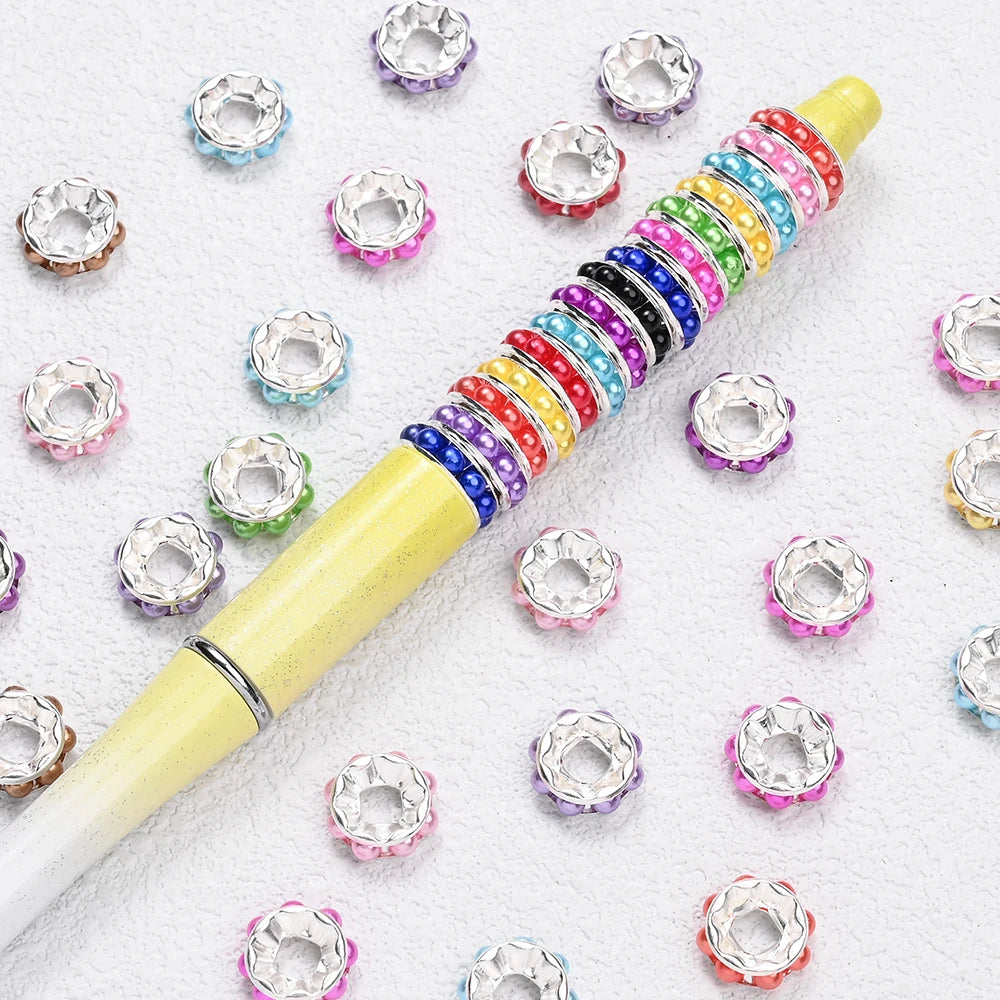 Mixed Pearl and Metal Spacer Beads for Jewelry Making