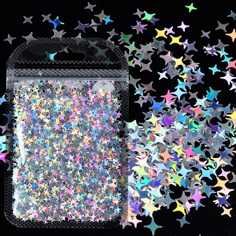 Shimmering Star Resin Sequins for DIY Crafts