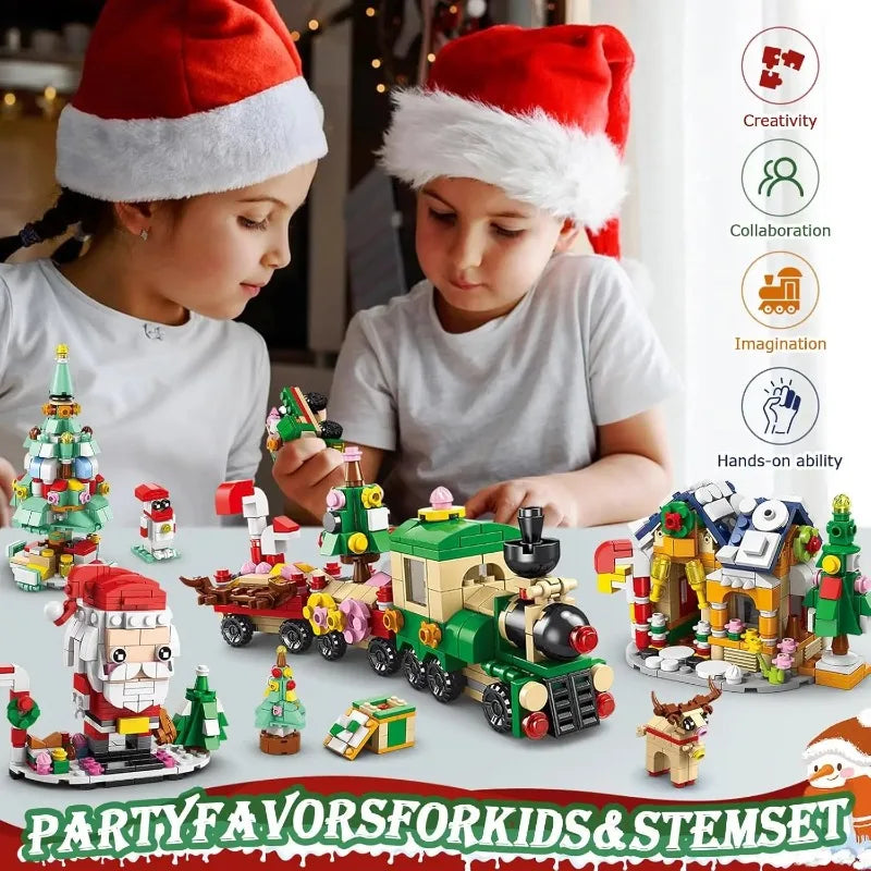 Christmas Advent Calendar Building Blocks Set